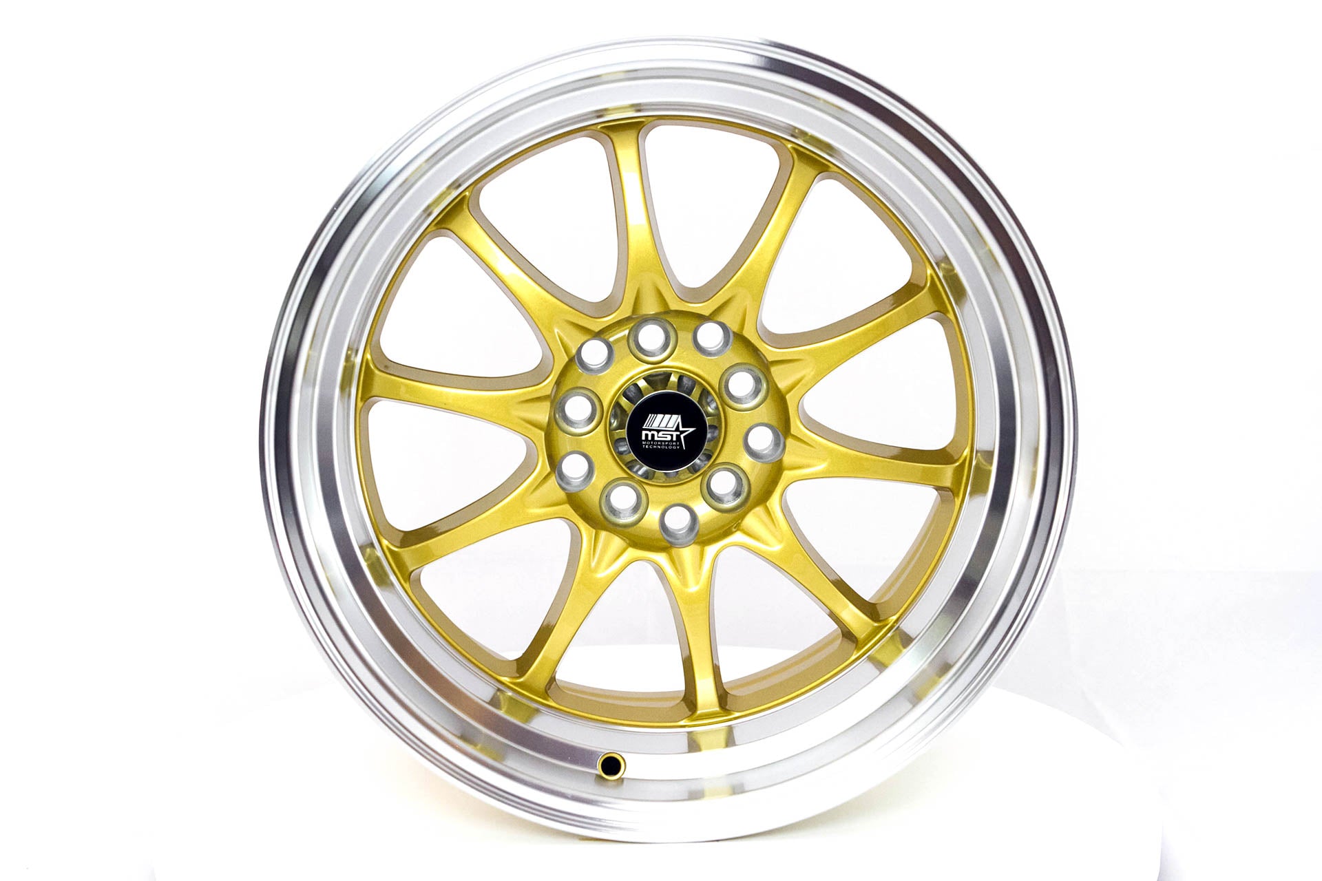 MT11 Gold w/Machined Lip 16x8.0 5x100/5x114.3 Offset +15 | MST