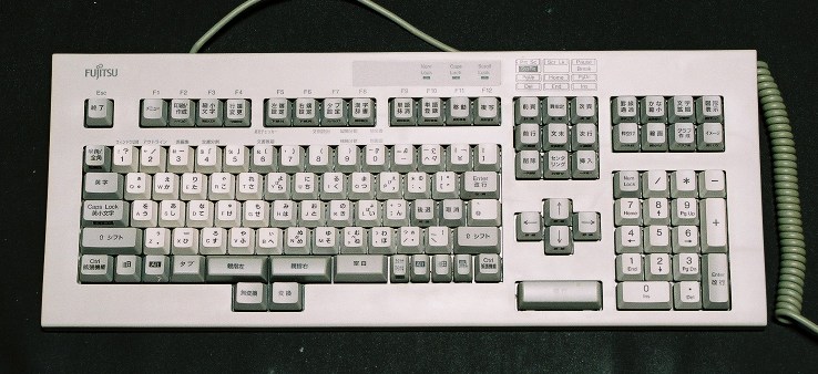 富士通製 親指シフトキーボードを使う