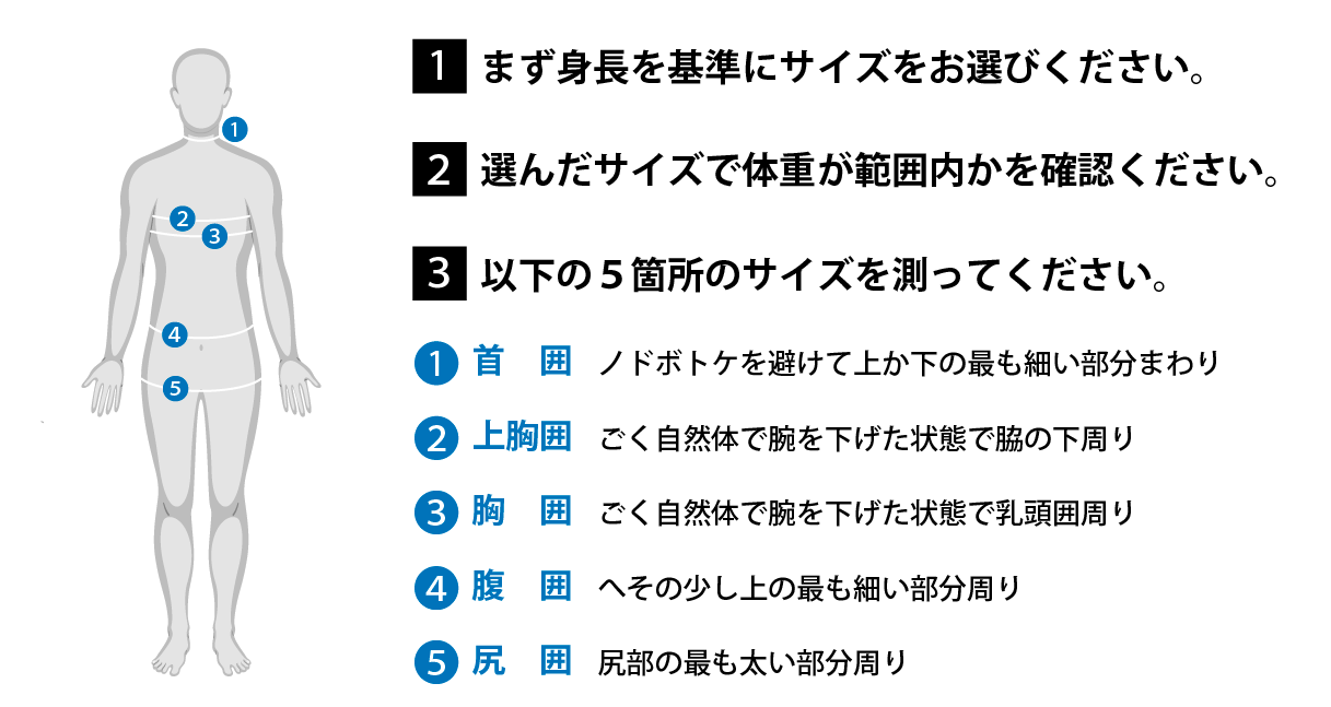 既製サイズチャート - 【公式】オニール（O'NEILL）ブランドサイト