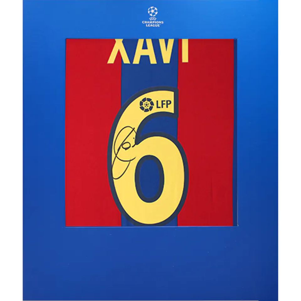 シャビ・エルナンデス【直筆サイン入り】FCバルセロナ 2002-03 ホーム