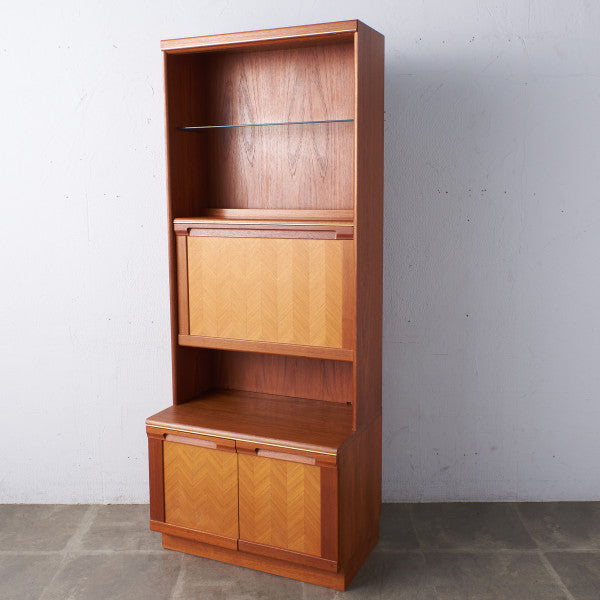 58447]レア G-PLAN Chevron ヘリンボーン ビューロー ウォールユニット