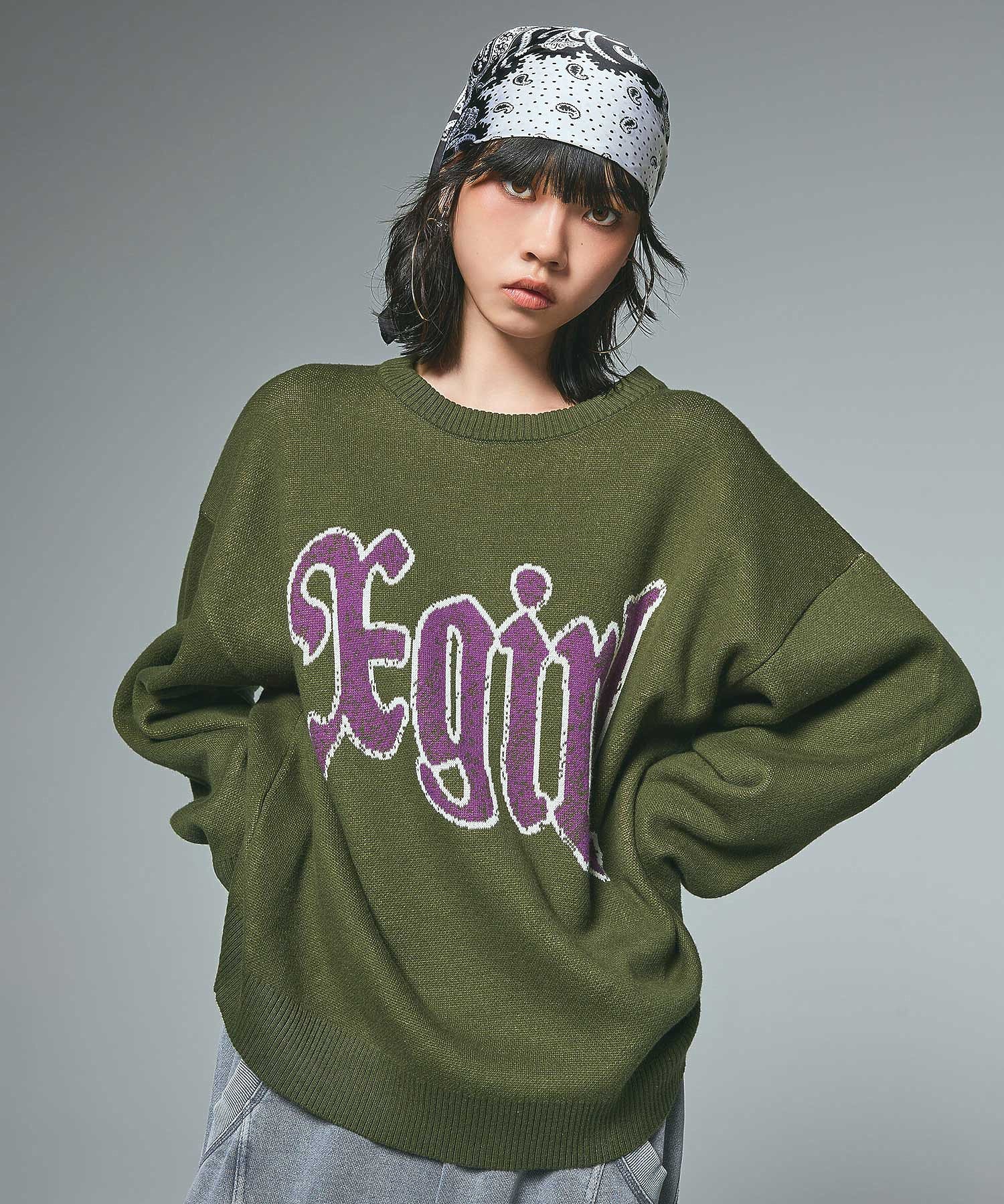 SCRATCHED LOGO JACQUARD KNIT TOP – calif（カリフ）公式サイト