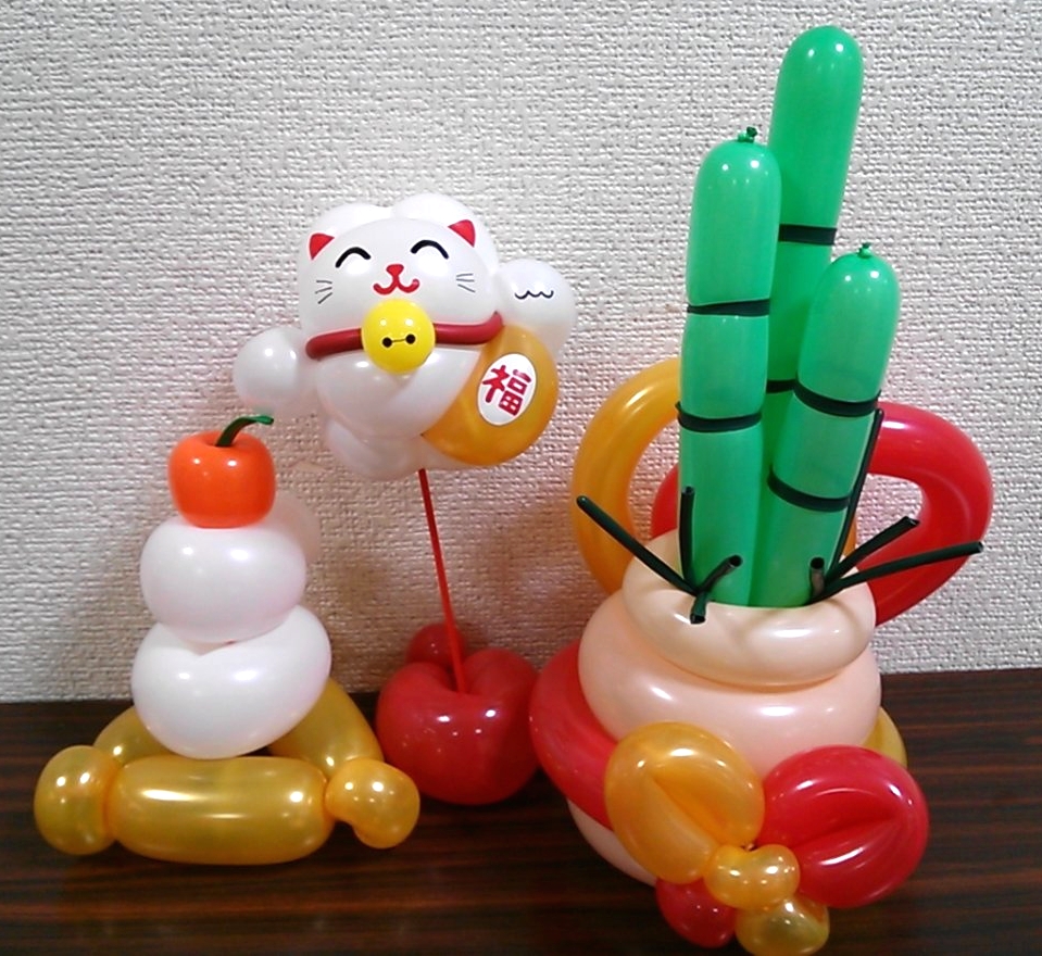 バルーンアートの作り方！簡単かわいい【ちびころ お正月】
