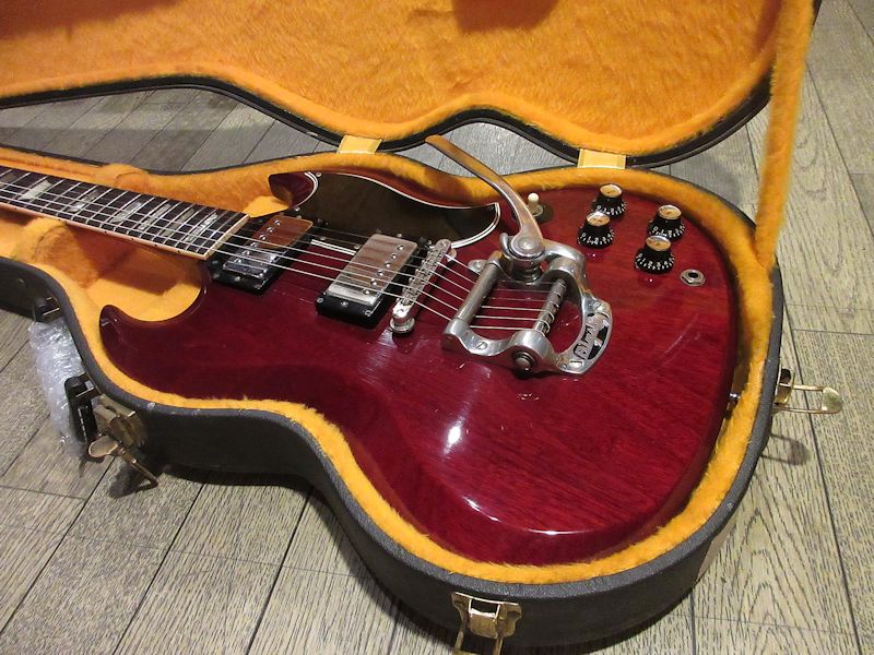 1965 Gibson SG Standard Cherry Red “Factory Bigsby B5
