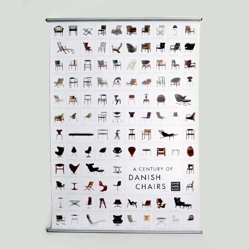 ポスター 北欧 / Century of Danish Chair [ デンマーク家具 チェア
