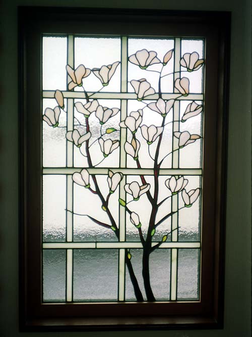ステンドグラス作品集SYZKworks-2-木蓮（北海道）S邸