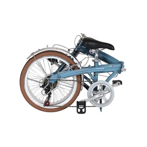 折りたたみ自転車 20インチ/ブルー(青) シマノ7段変速 重さ13.0kg