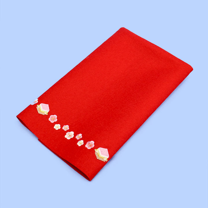 毛氈（もうせん）雛人形1段床飾り用 15号45cm刺繍フェルト毛氈ミニ