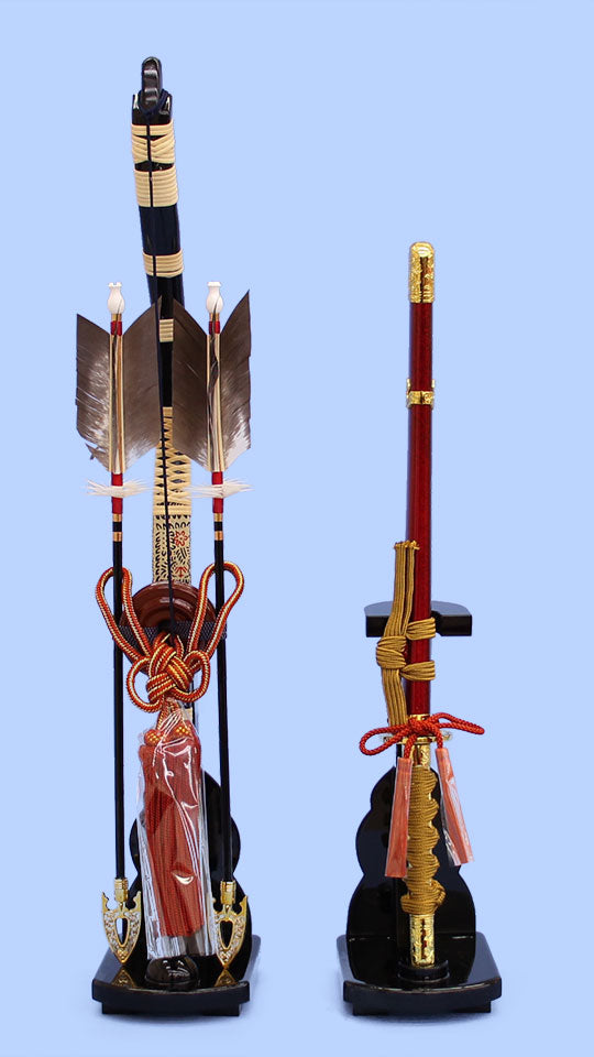 五月人形用付属品、弓太刀セット単品販売 18号金峰 – 寿鳳人形の東芸