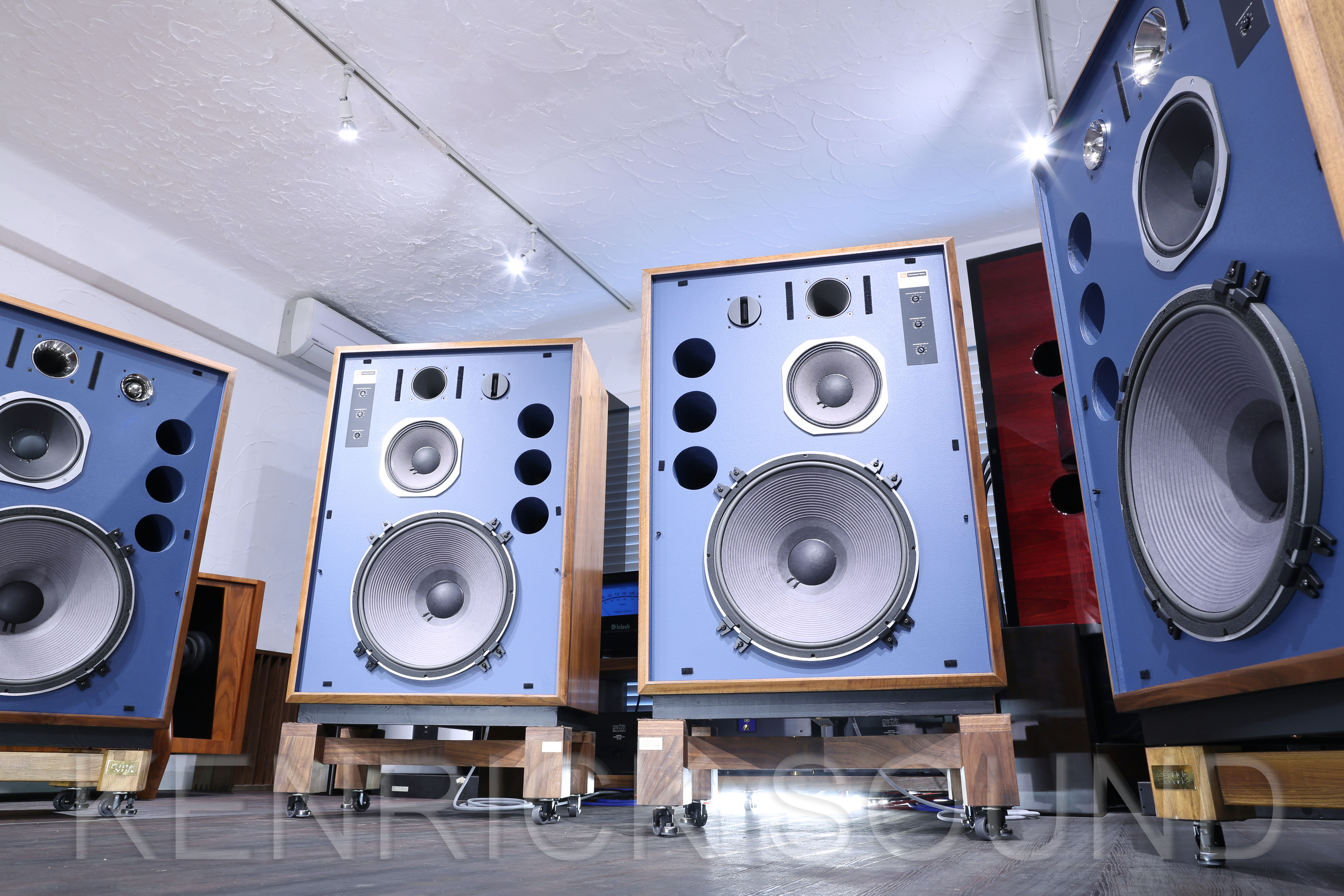 JBL 4345 ウーファーリコーン済み＋2123H換装 超美品の元箱付