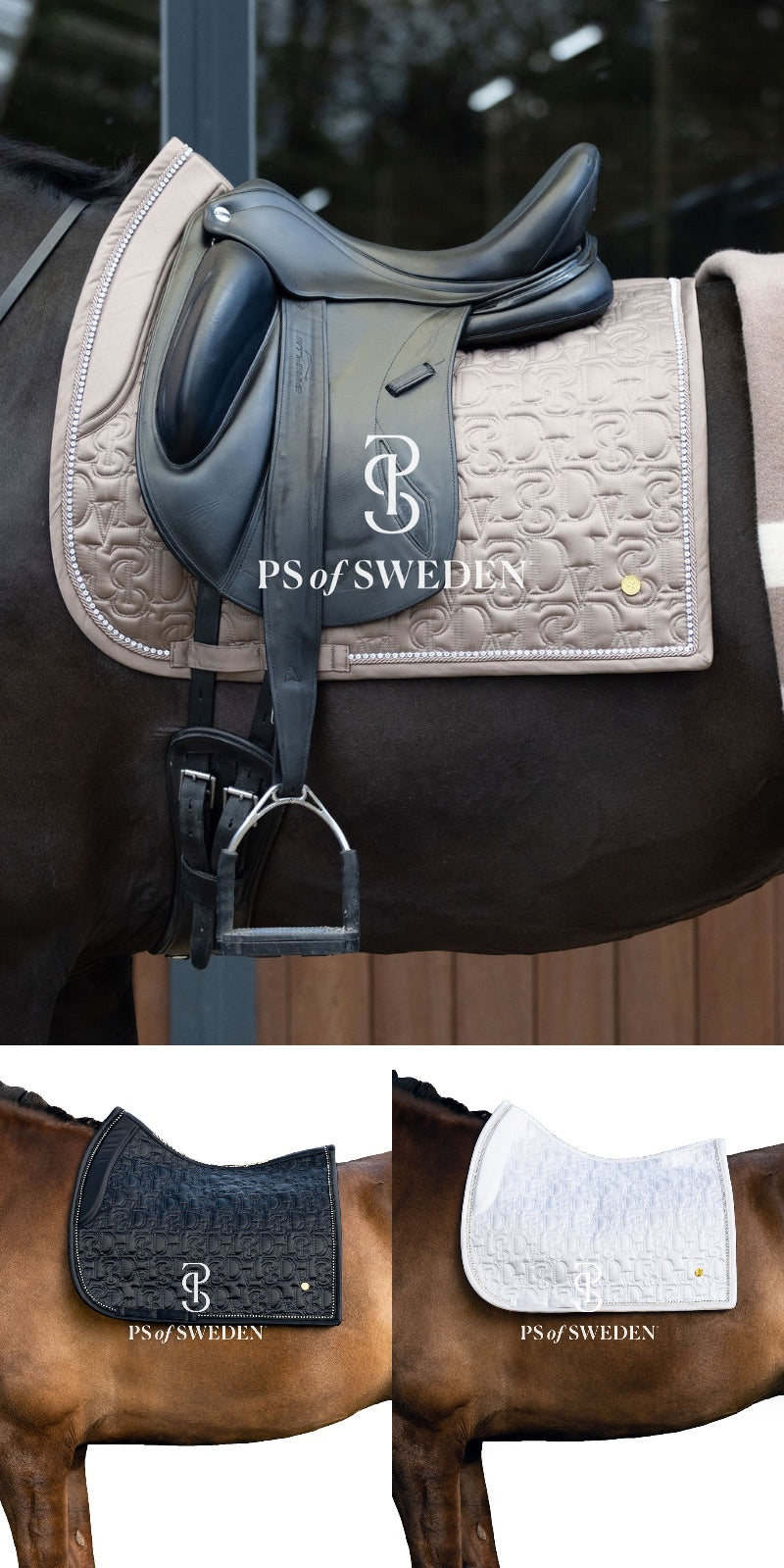 馬場用ゼッケン フリル＆パール付き アナトミカル構造 7色 Ps of