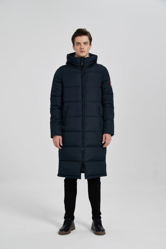 PUREMSX Unisex Long Winter Parka Jacket, Thick Puffer Insulated Vegan