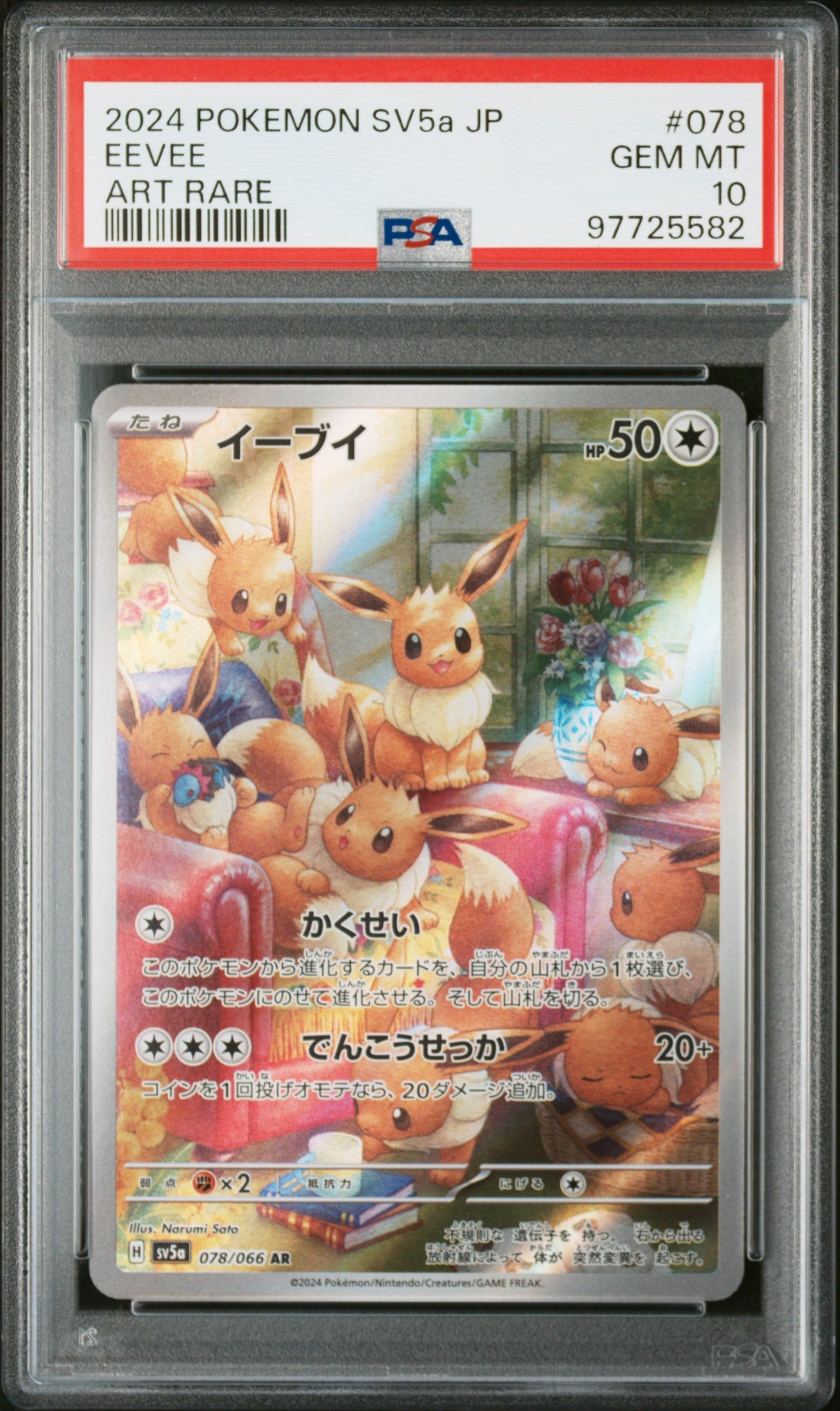 Eevee Art Rare - Pokémon #078 SV5a PSA 10 – Pacific TCG Store