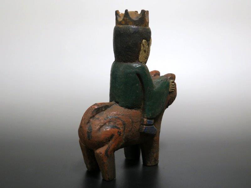 仙遊洞 李朝 人物虎 木偶