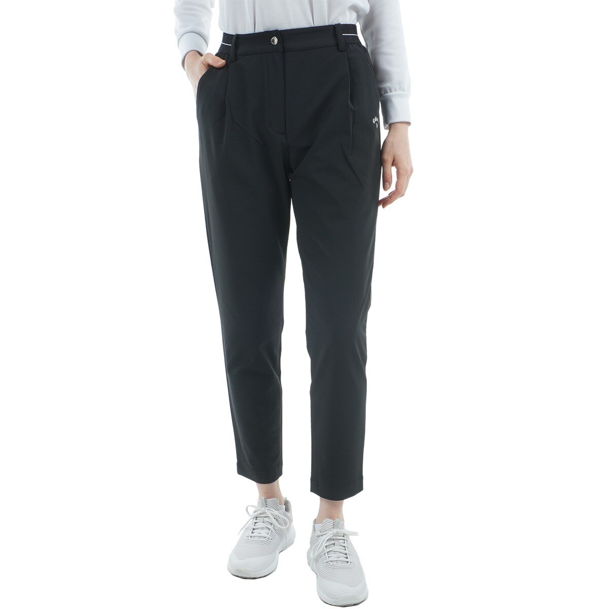 ストレッチ ワンタックジョガーパンツ レディス(ロングパンツ