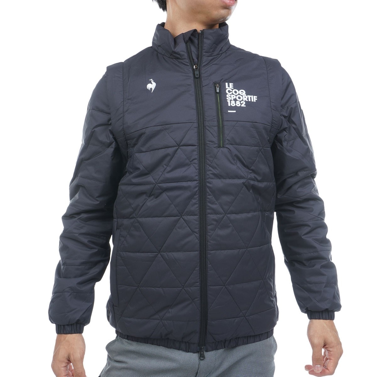 WEB限定カラー ストレッチ 中綿 2WAYブルゾン(アウター(ブルゾン