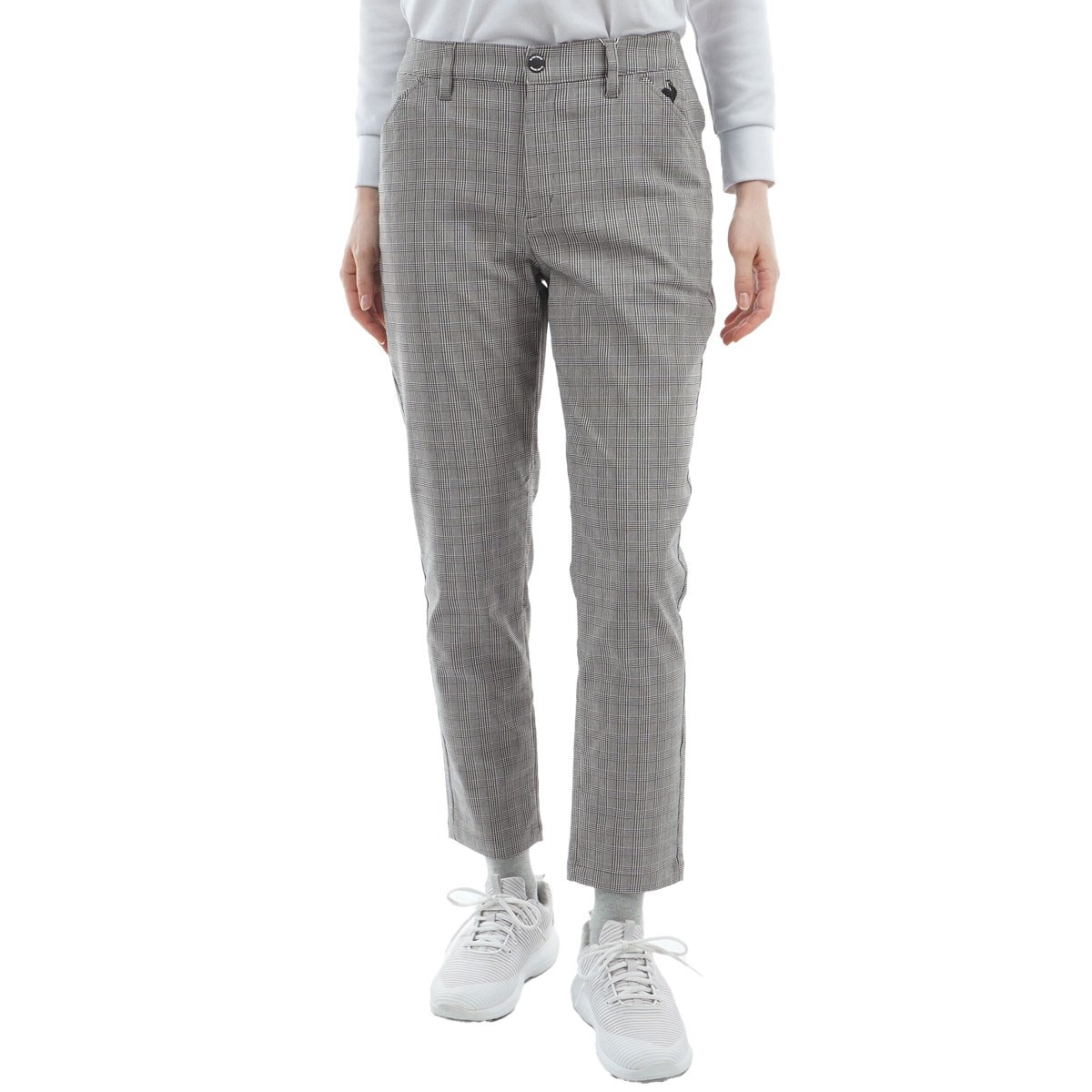 ストレッチ チェック柄9分丈パンツ レディス(ロングパンツ)|Le coq