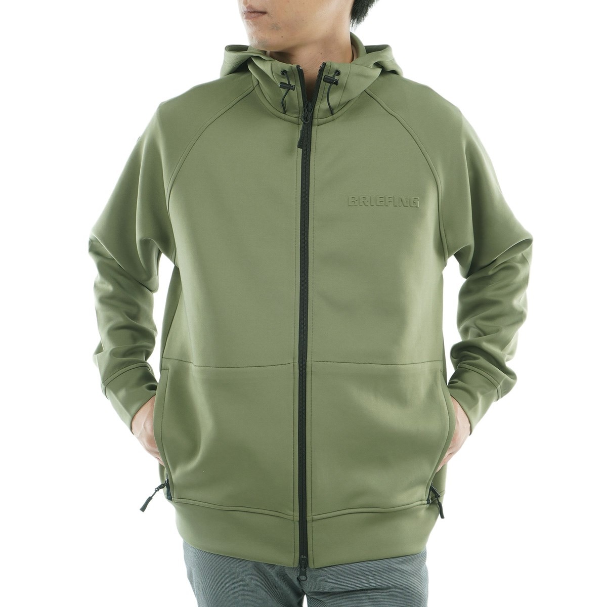 ストレッチ 3D ロゴ パーカー(中間着(セーター、トレーナー))|BRIEFING