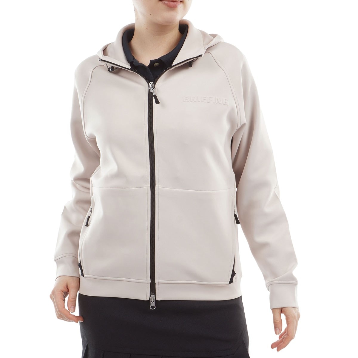 ストレッチ 3D ロゴ パーカー レディス(中間着(セーター、トレーナー