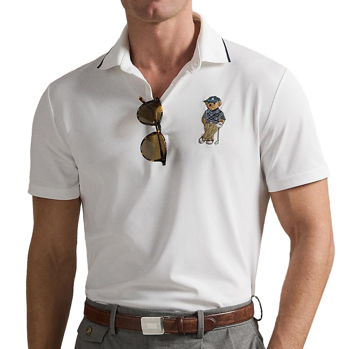 RLX ストレッチ テーラード フィット Polo ベア 半袖ポロシャツ(半袖