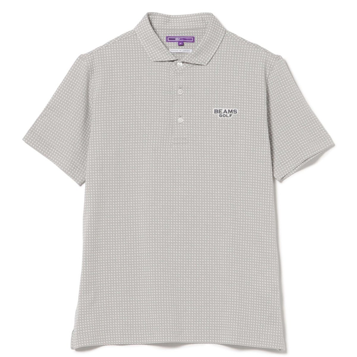 PURPLE LABEL 変形ギンガムチェック ポロシャツ(半袖シャツ