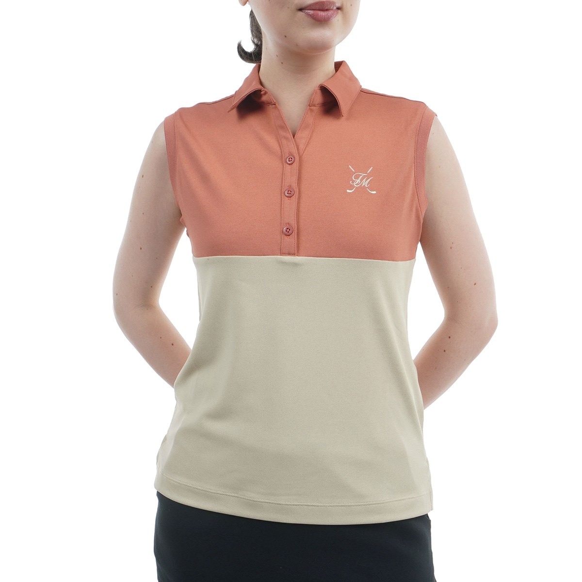 遮熱UVカット ノースリーブポロシャツ レディス(半袖シャツ