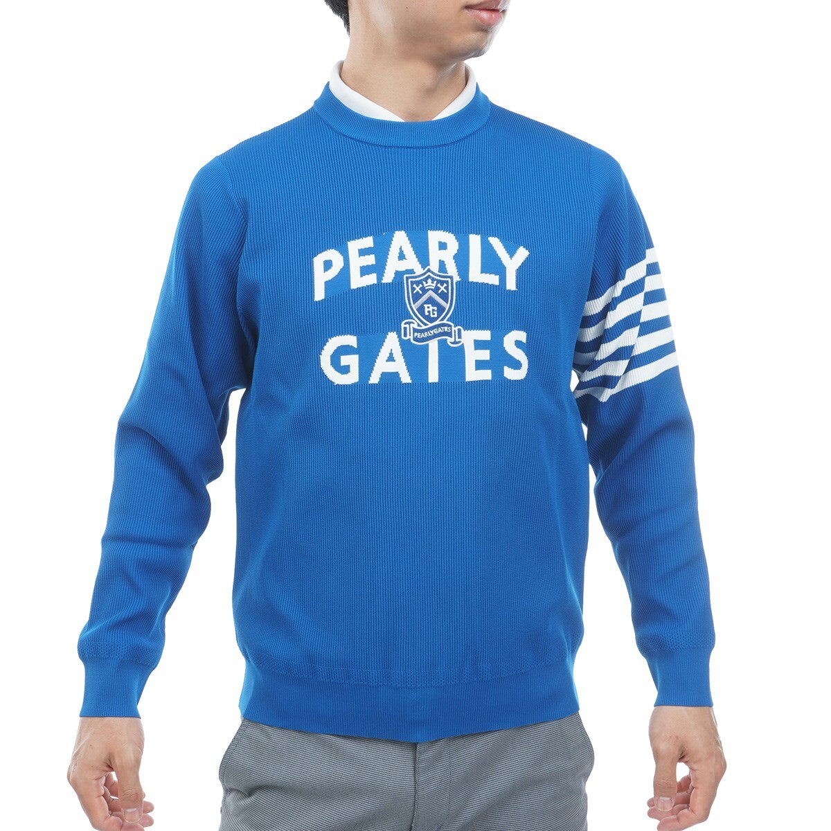 エンブレム プルオーバークルーネックセーター(中間着(セーター