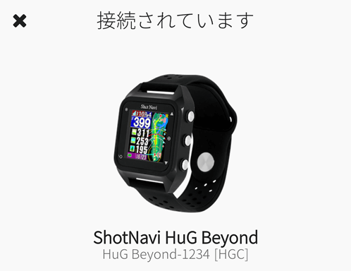 Shot Navi HuG Beyond(ショットナビ HuG Beyond)::時計型カラーGPS