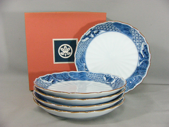 たち吉 間取祥瑞 中皿 5枚 【器道楽】