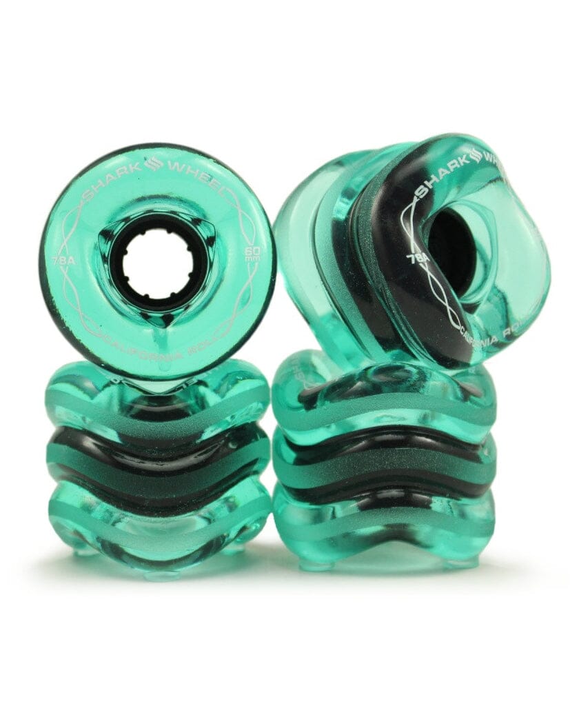 Shark Wheels 60mm 78a California Roll – Braille Skateboarding