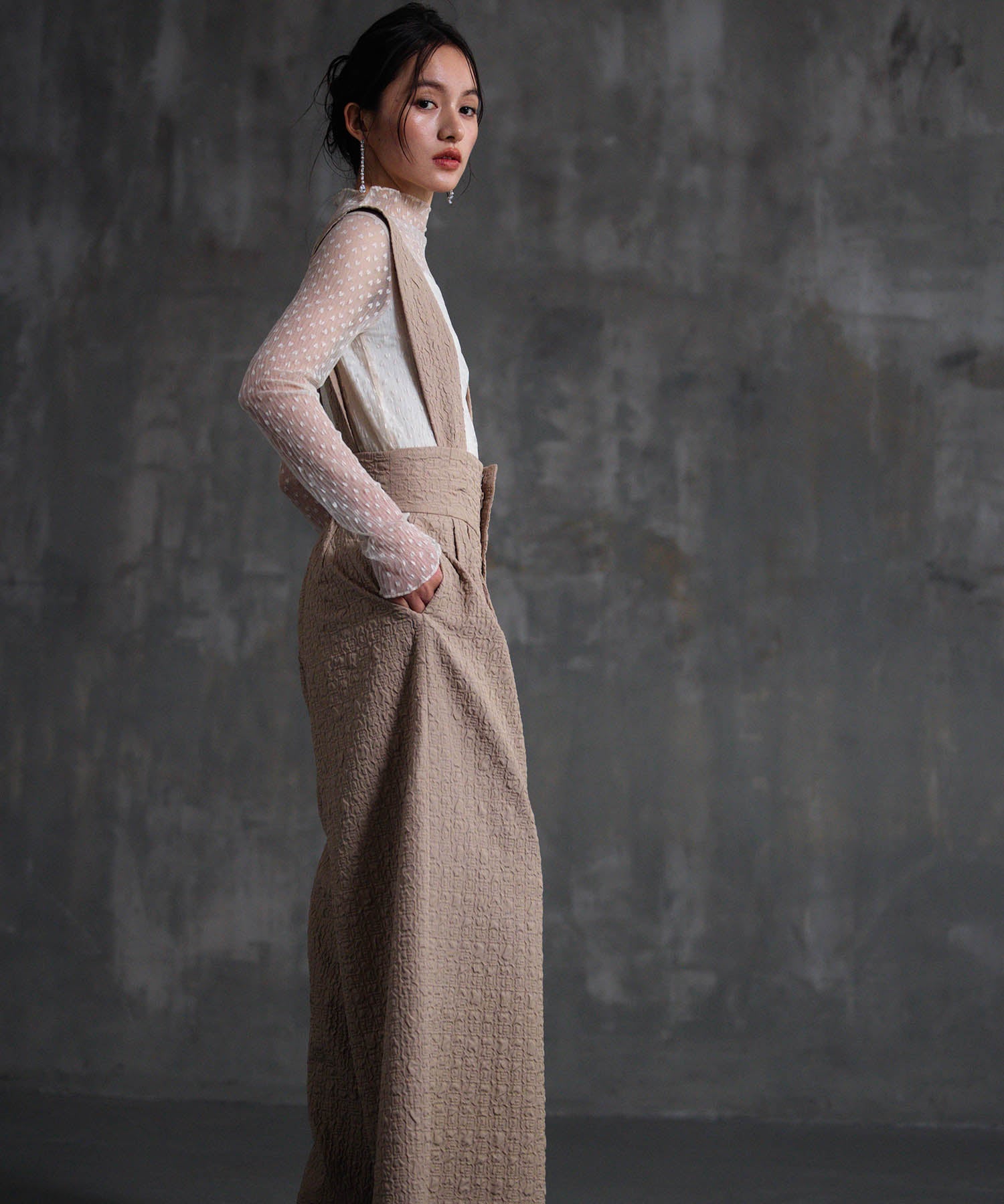 アンサンブル セットアップ サロペット シアートップスdsj0134