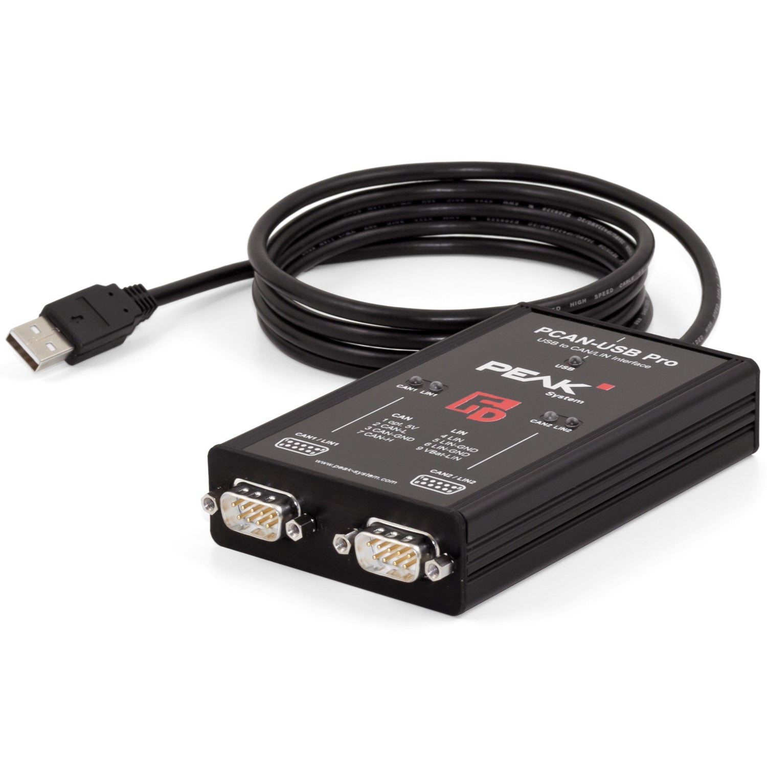 CAN USB Pro FD Adapter - 2 Channel CAN & LIN Support - IPEH-004061