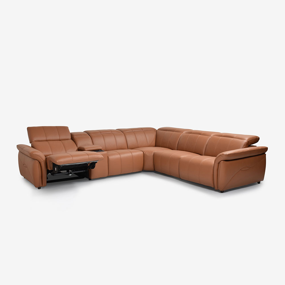 電動リクライニングコーナーソファ6点セット「L/S Motion 74（エルエス