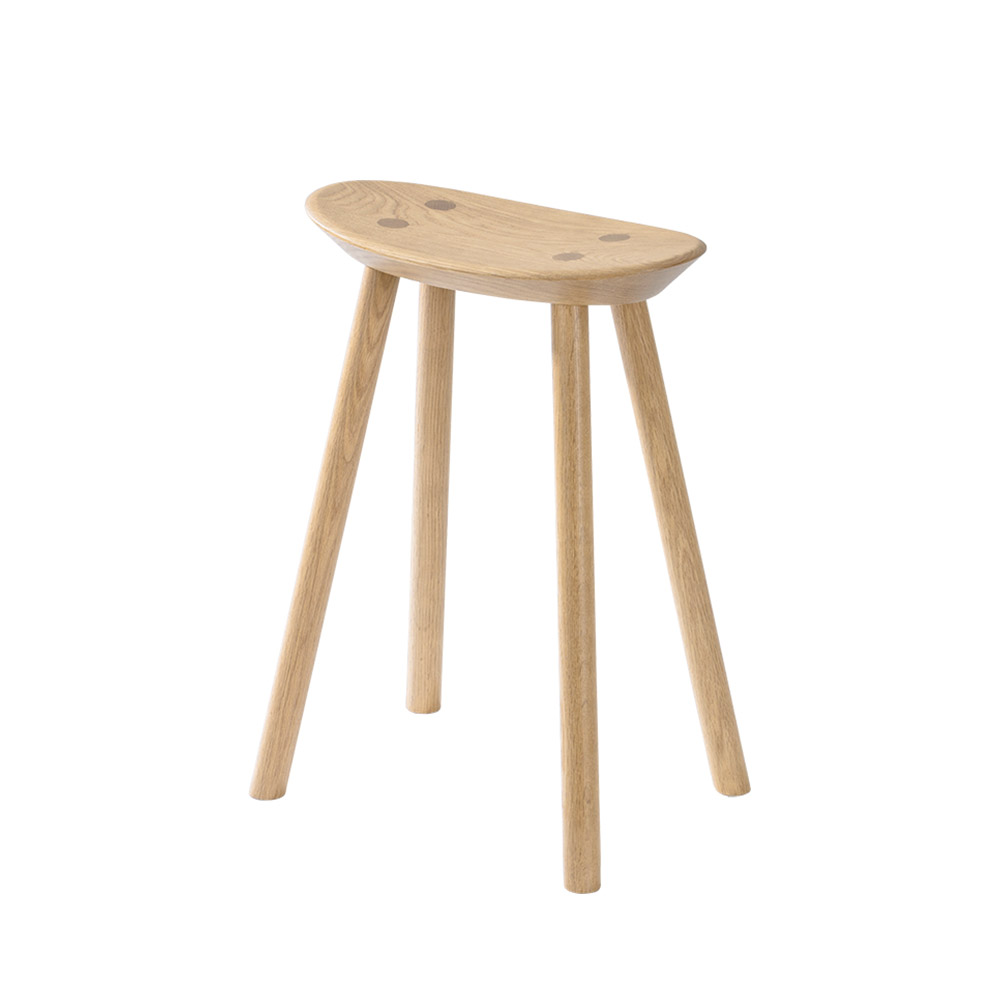 浜本工芸 スツール「No.7553」高さ50cm オーク材 プレミアムオーク(PR