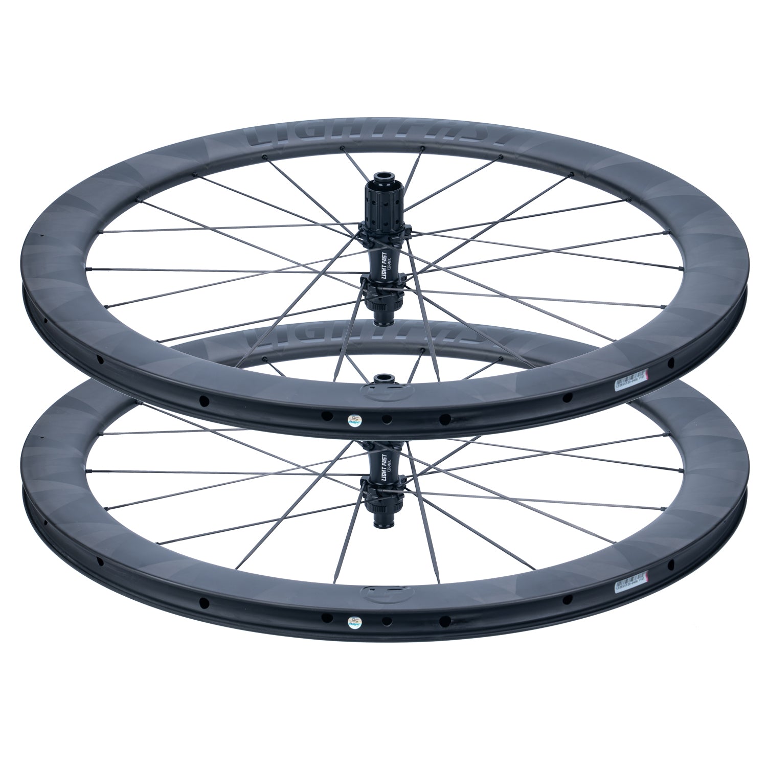 LightFast ウルトラライトカーボンスポークホイールセット-LF CSB
