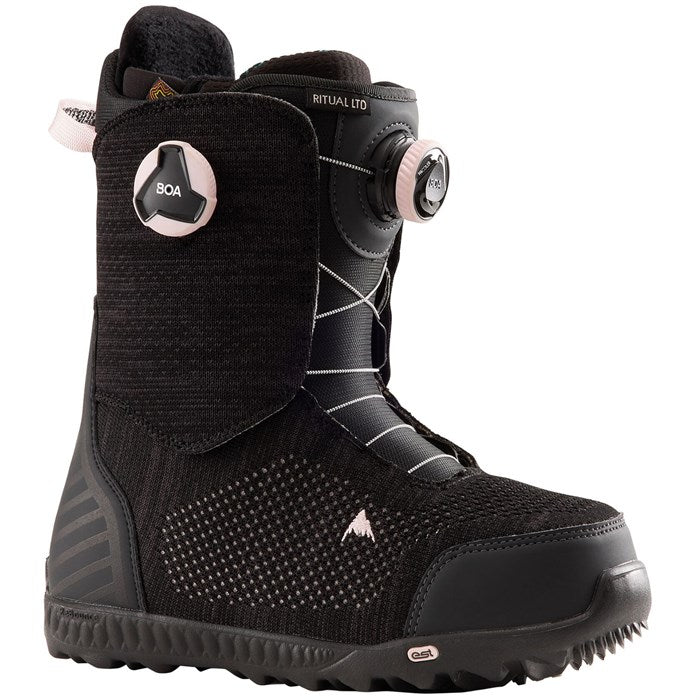 Burton: Women's Ritual LTD Boa Boots - Dark Grey/Pink 21/22 – Lip