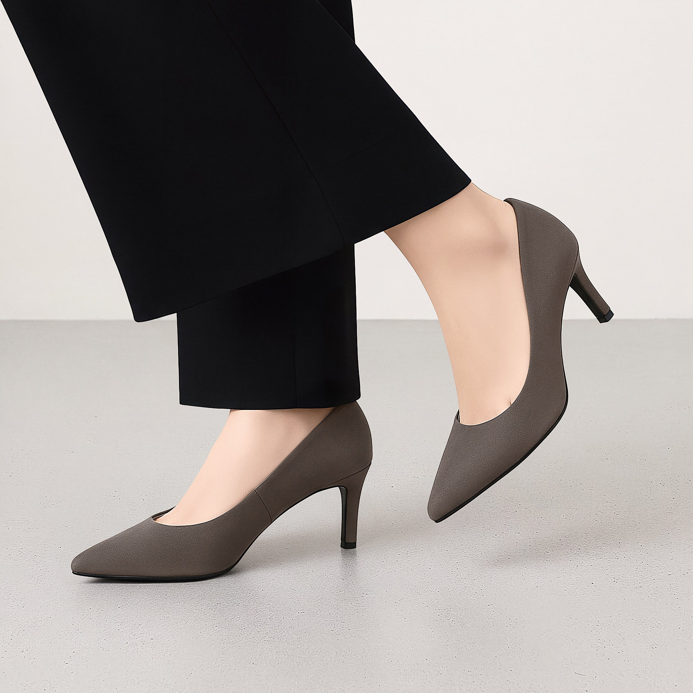 ポインテッドトゥ スエードパンプス（S7610）レオパード – mamian