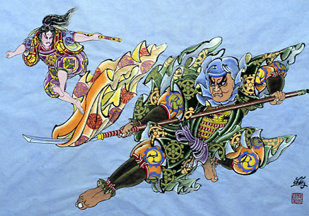 和凧☆牛若丸と弁慶☆