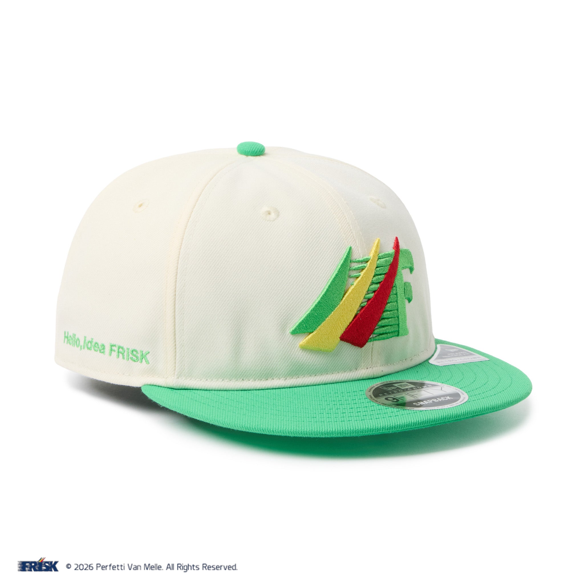 RC 9FIFTY Flat Visor FRISK フリスク クローム/アイランドグリーン