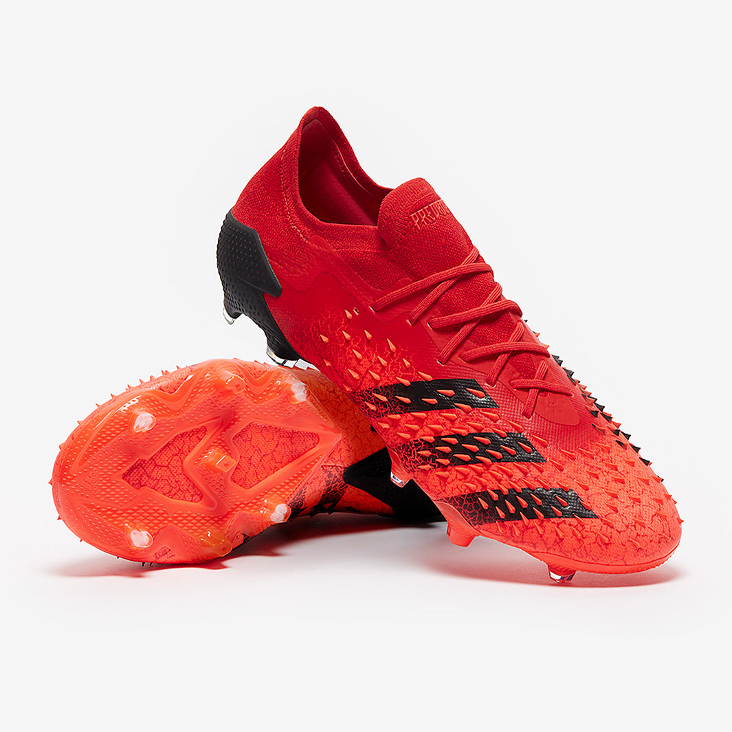 adidas Predator Freak .1 Low FG - Red/Core Black/Solar Red - Mens