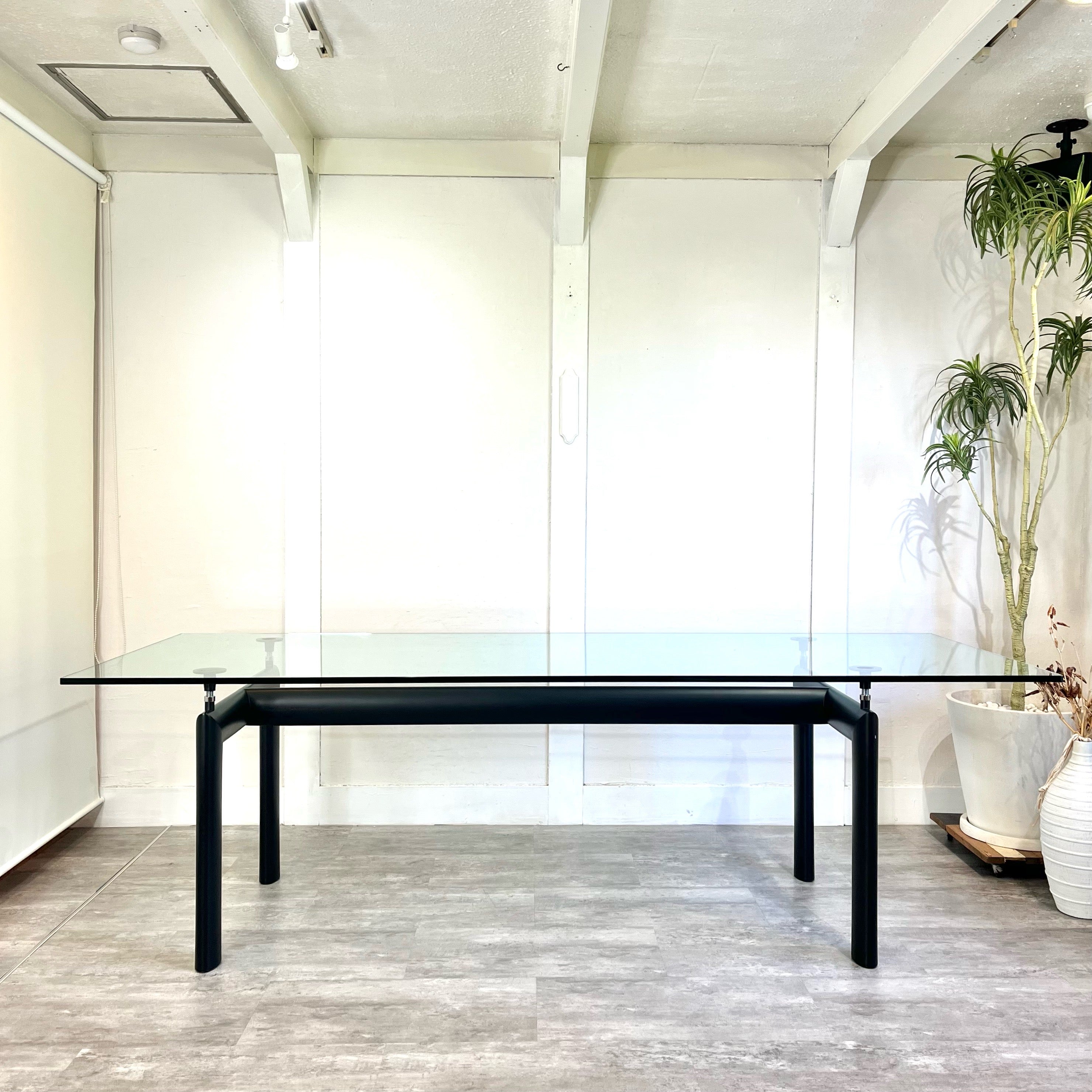 カッシーナ / Cassina 6 TABLE TUBE D'AVION LC6テーブル ガラス