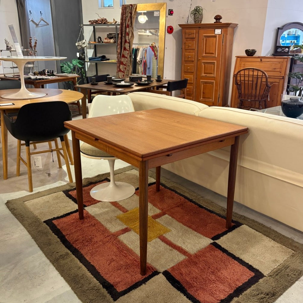 北欧 デンマーク エクステンション ダイニングテーブル 伸長式 チーク