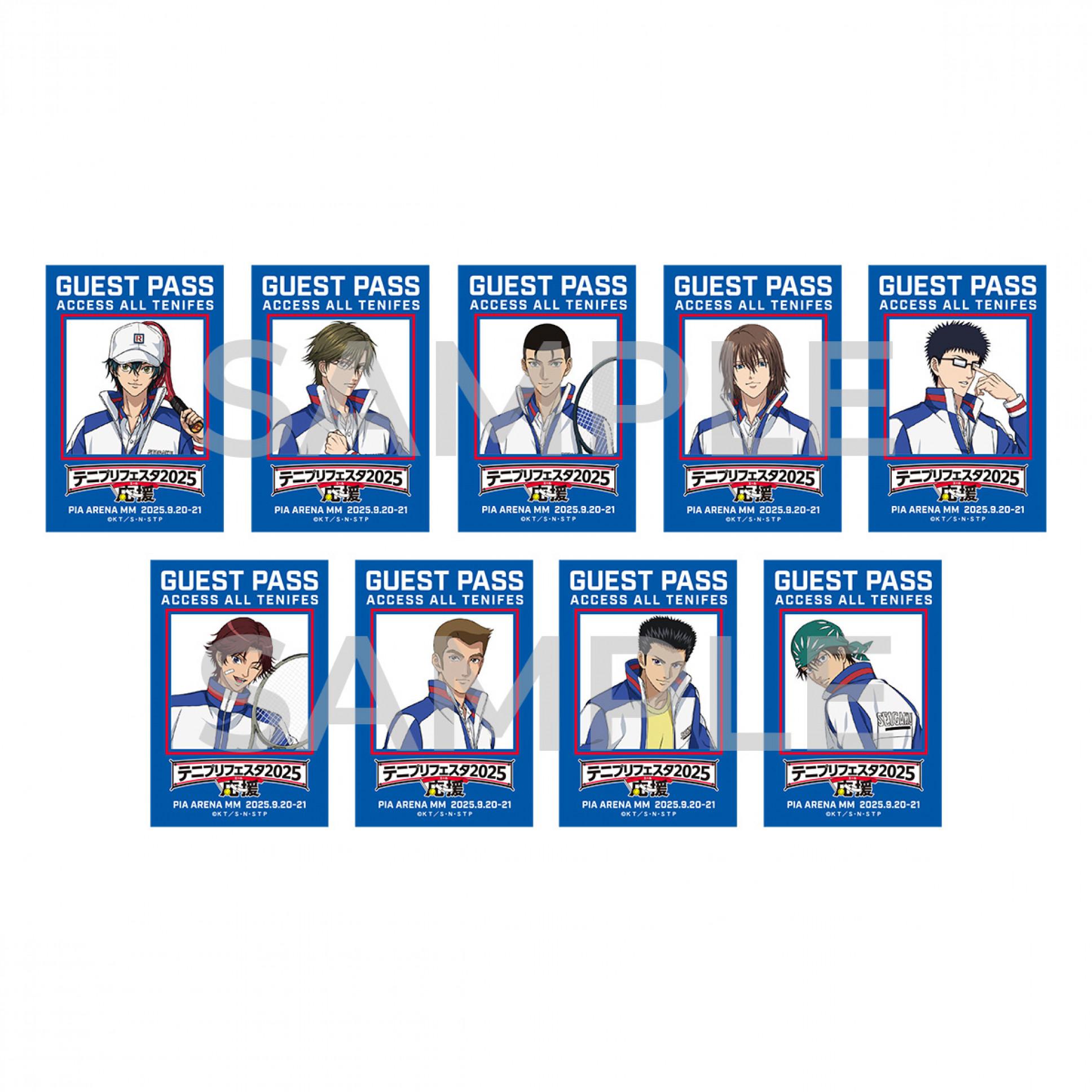 PASSステッカーコレクション 青春学園中等部ver.（ランダム9種