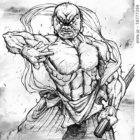 金剛力士のイラスト素材 [58777268] - PIXTA