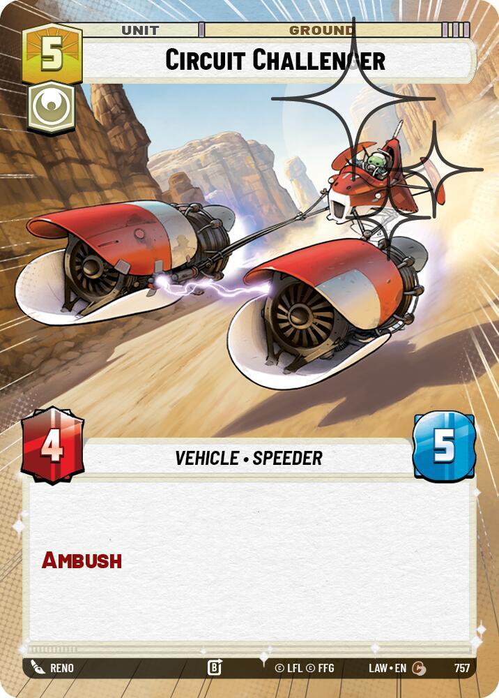 Circuit Challenger (Hyperspace Foil) - A Lawless Time - Star Wars