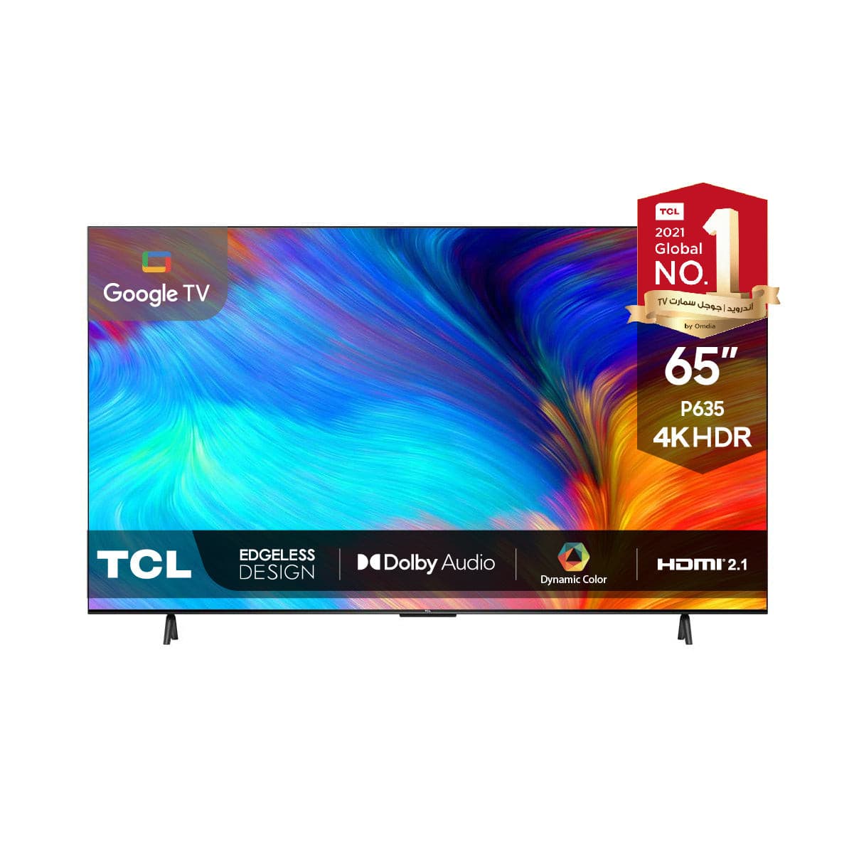TCL P635 4K UHD Google TV With Dolby Audio, 65 Inch | TCL