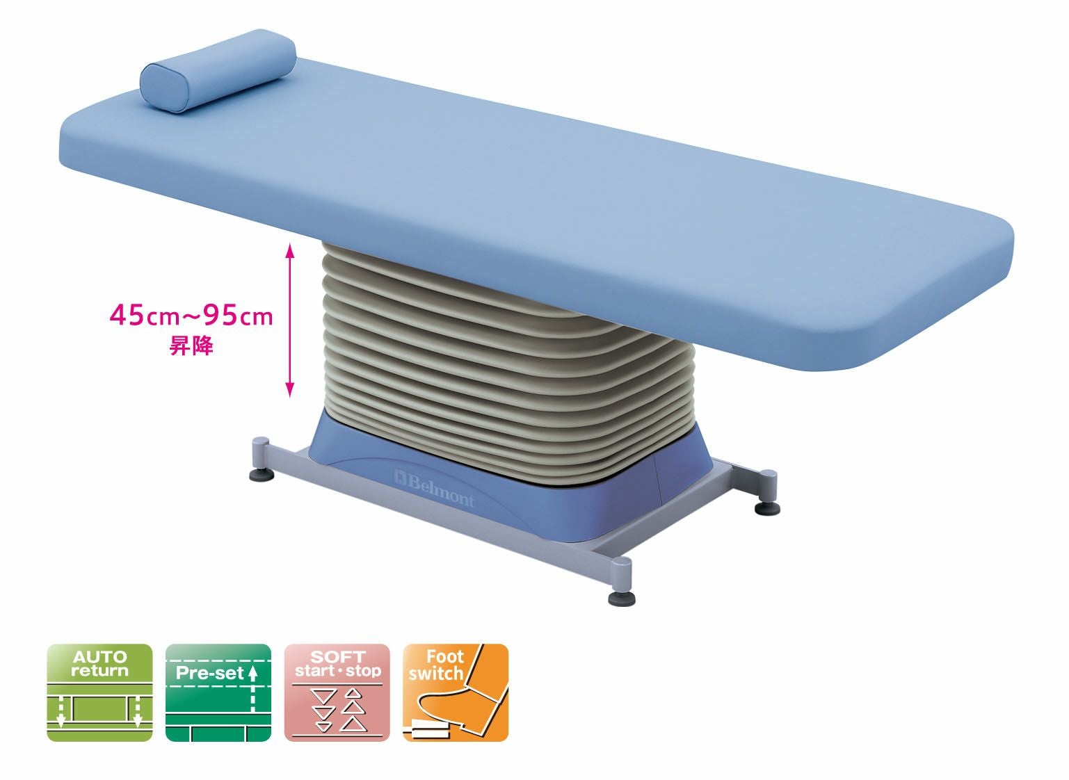 診察台 EX-CS3N 天板全幅800mm | タカチホメディカルショップ