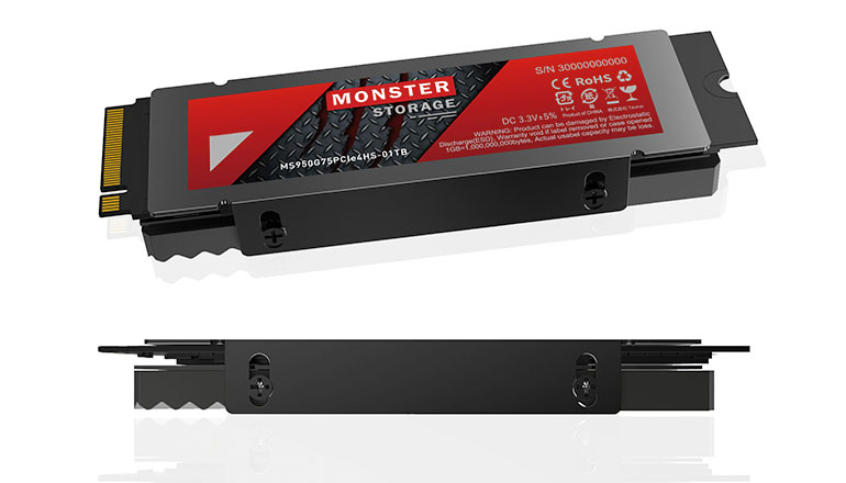 MS950シリーズ｜M.2 2280 PCIe® Gen4 ×4 NVMe SSD + ヒートシンク