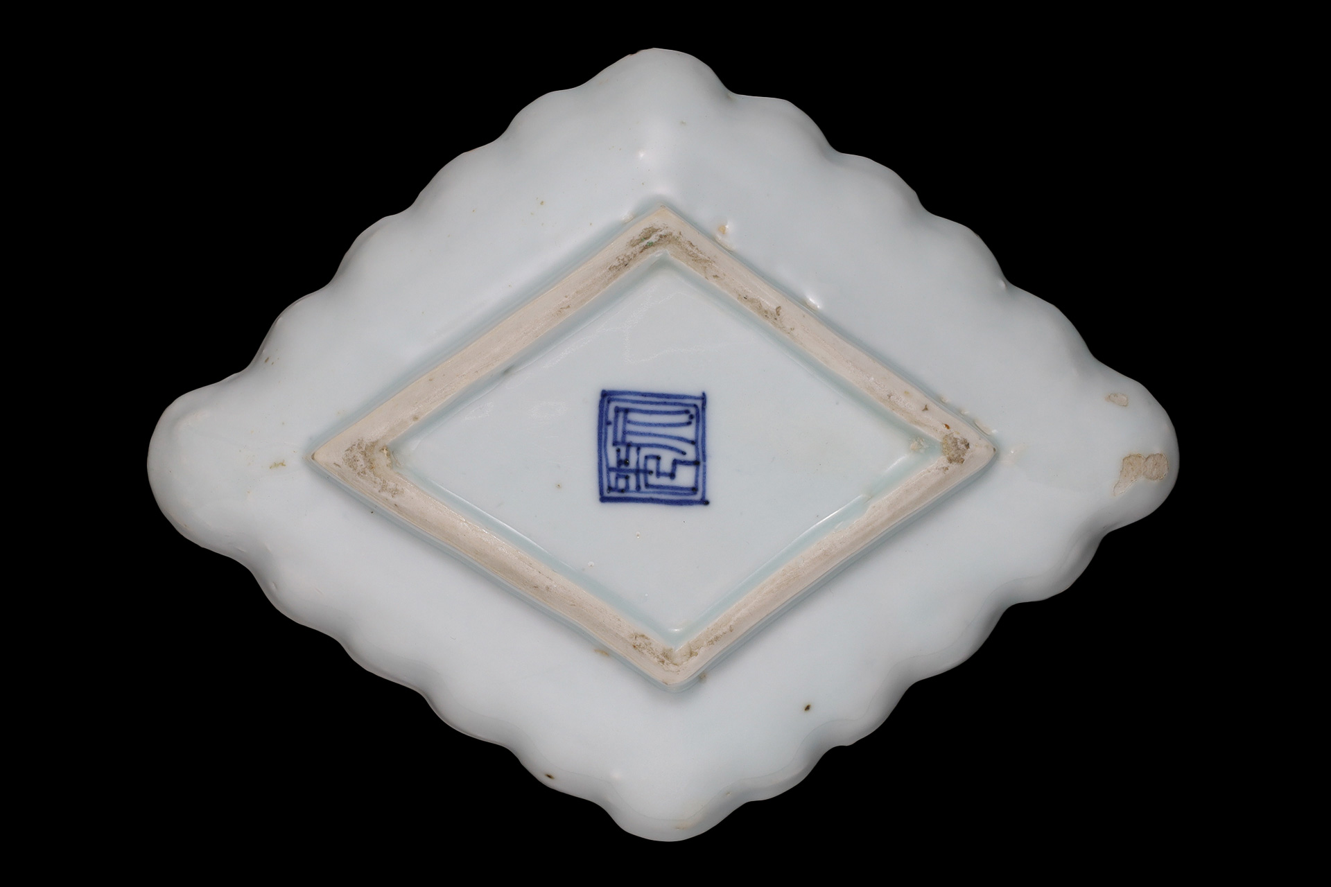 南京赤絵布袋文菱形皿（五客揃 / 明-清時代） - 天平堂（TENPYODO）