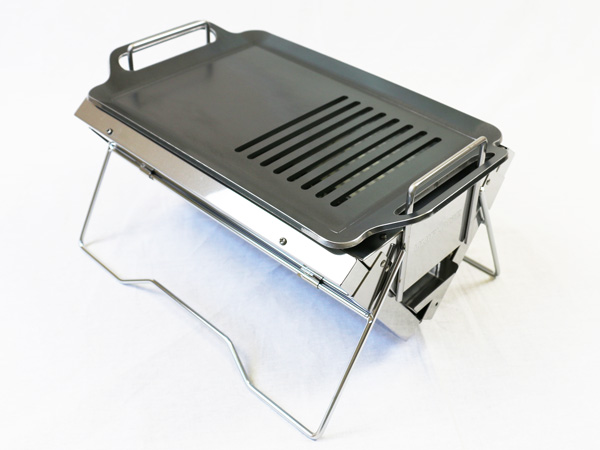 ユニフレーム ユニセラTG-Ⅲ対応グリルプレート：バーベキュー鉄板の